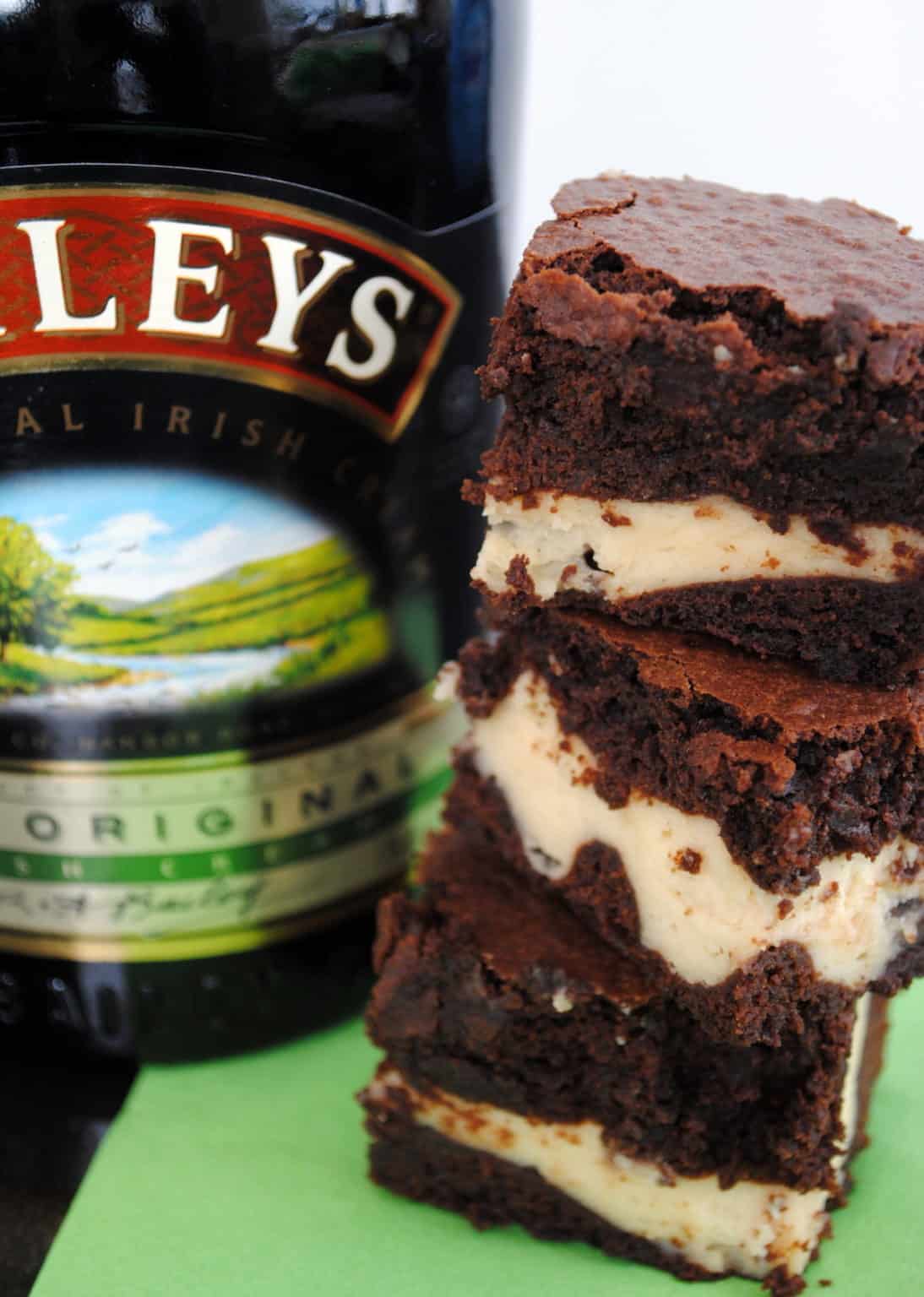 Baileys Brownies (Irish Cream Brownies) Foxes Love Lemons