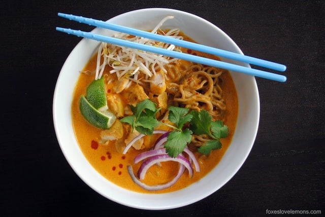 Thai Curry Chicken Noodle Soup (Khao Soi)