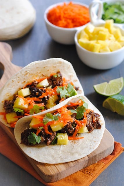 Slow Cooker Asian Short Rib Tacos 🌮 Foxes Love Lemons