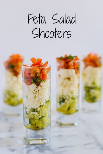 Feta Salad Shooters | Easy Finger Foods | Recipes And Ideas For Your Party