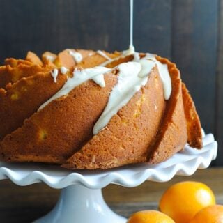 Meyer Lemon Bundt Cake with Vanilla Bean Icing | www.foxeslovelemons.com