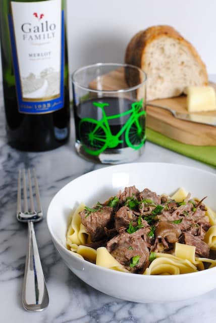 Slow Cooker Beef Stroganoff - Foxes Love Lemons