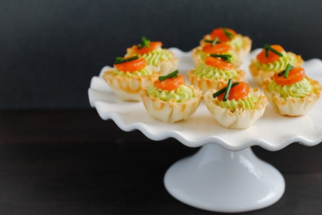 Savoury Salmon Phyllo Cups recipe