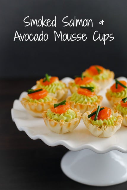 Herbed Goat Cheese and Smoked Salmon Phyllo Cups