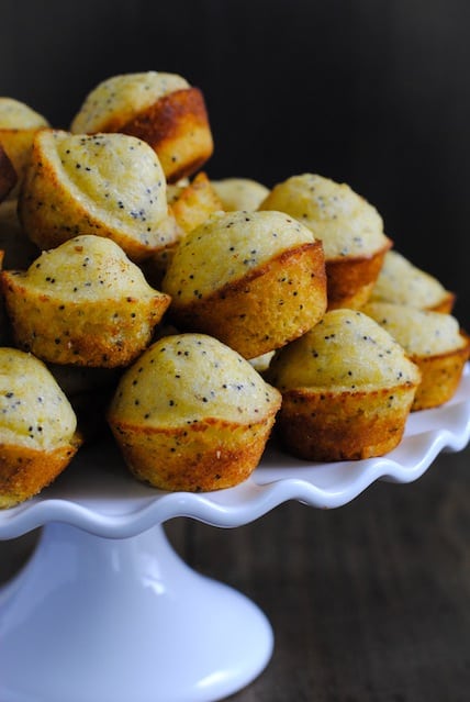 Lemon-Poppyseed Cornbread Mini Muffins - A versatile mini muffin that can be served with a savory meal or enjoyed on its own! | foxeslovelemons.com