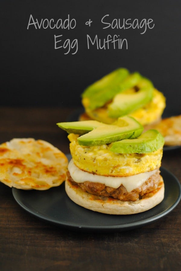 Avocado & Sausage Egg Muffin - An at-home breakfast that blows away the competition at the drive-through! | foxeslovelemons.com