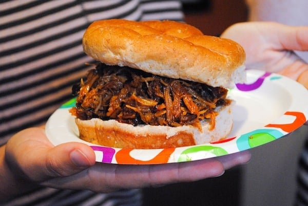 Smoked Barbecue Pulled Pork Sandwiches | Sangria Party Week 2014 | foxeslovelemons.com