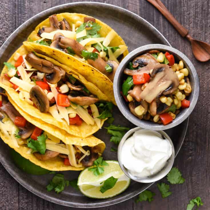 Mushroom & Gouda Tacos