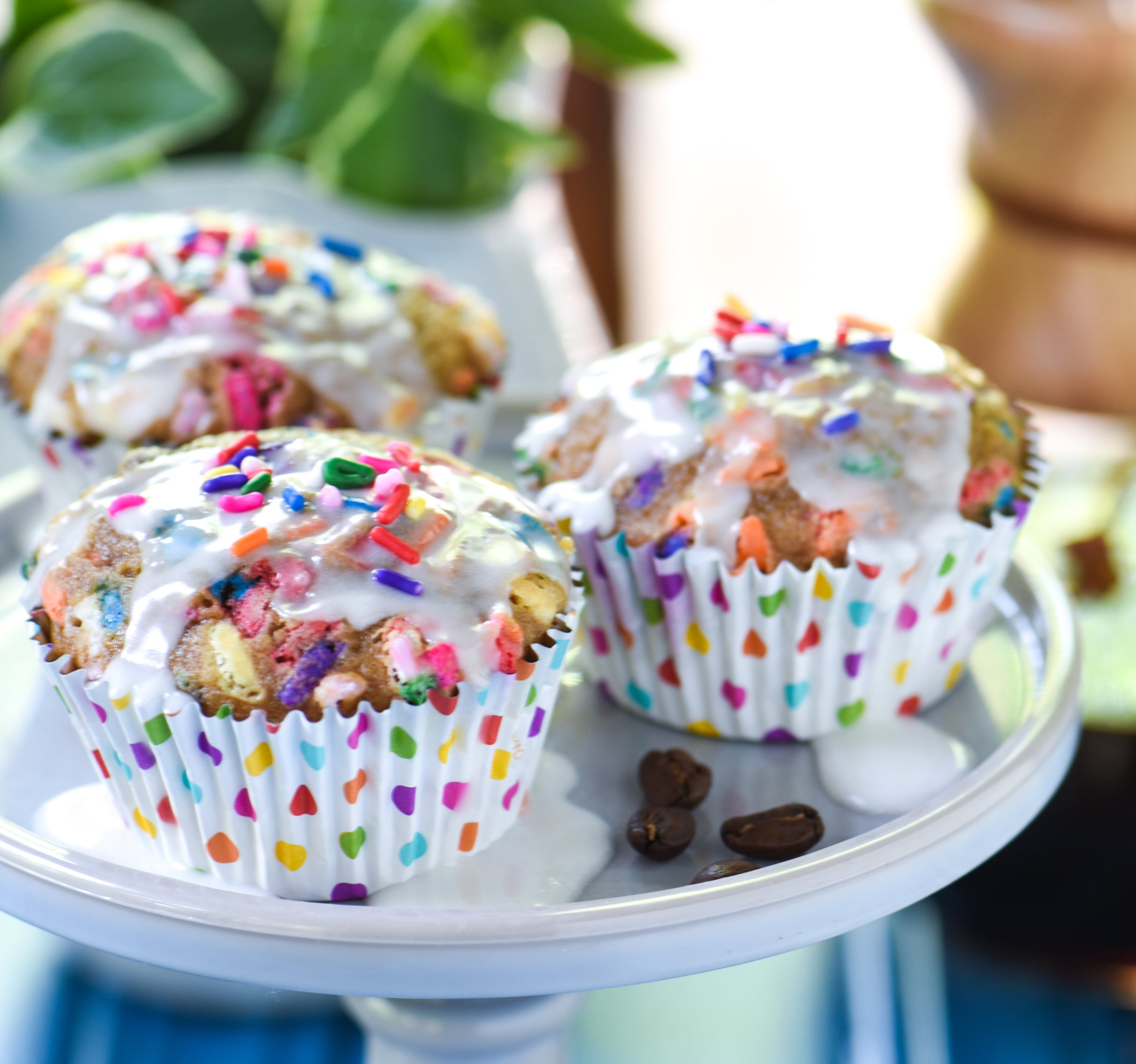 Birthday Cake Latte Muffins Foxes Love Lemons