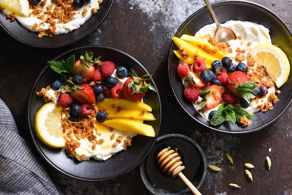 Lemon Cardamom Coconut Granola - Spice up your yogurt and granola routine with this exotic cardamom- and lemon-infused granola. | foxeslovelemons.com