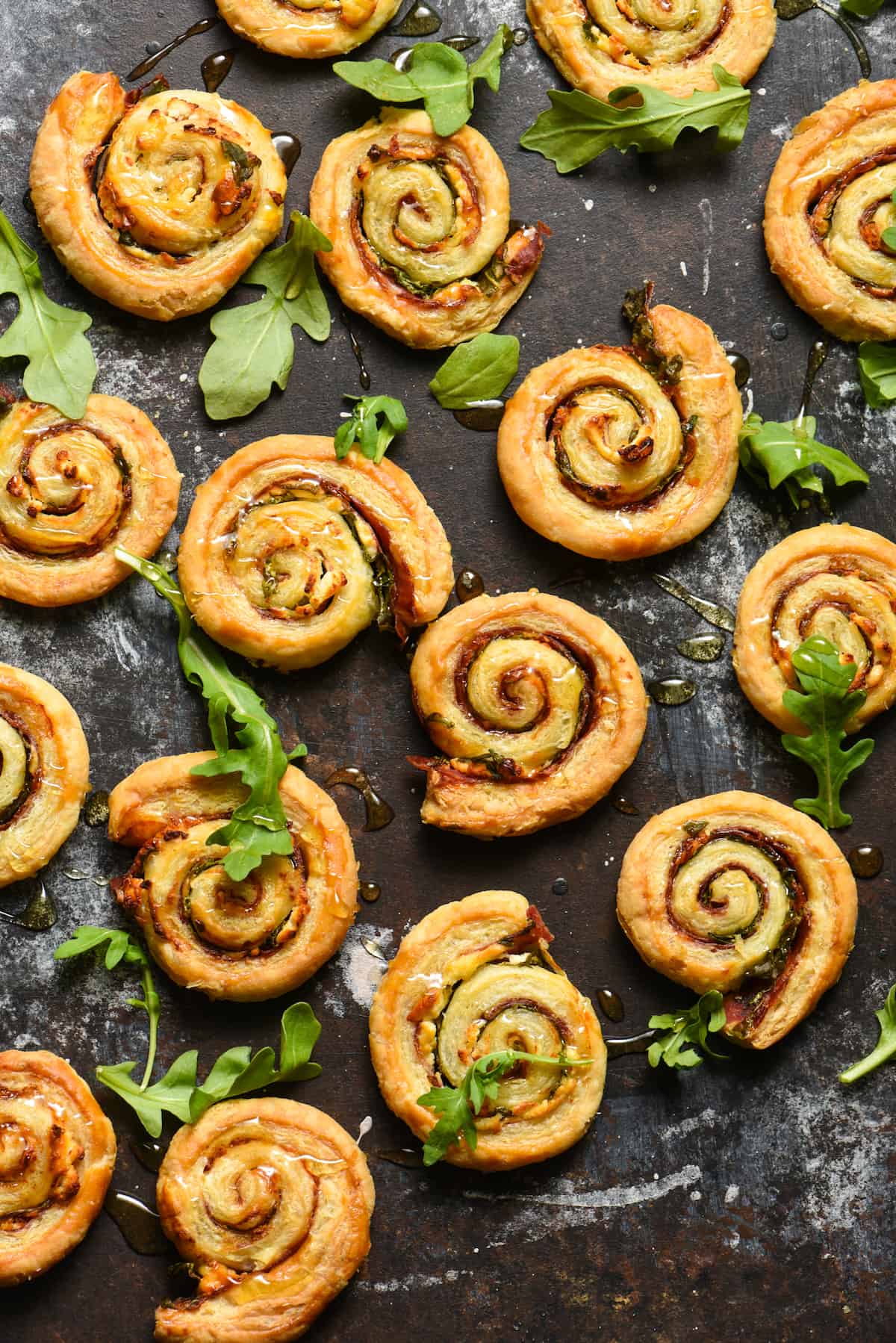 Salami & Goat Cheese Pinwheels with Honey - These easy appetizer bites are the perfect combination of savory, sweet, cheesy and crunchy! | foxeslovelemons.com