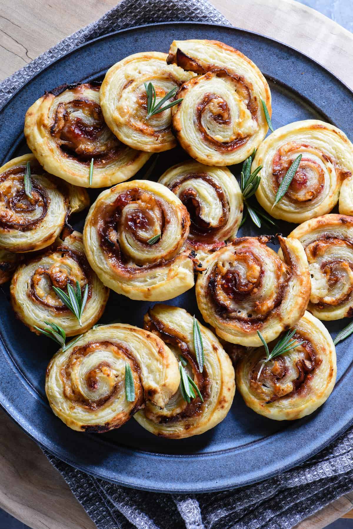 Prosciutto and Cheese Puff Pastry Pinwheels Recipe