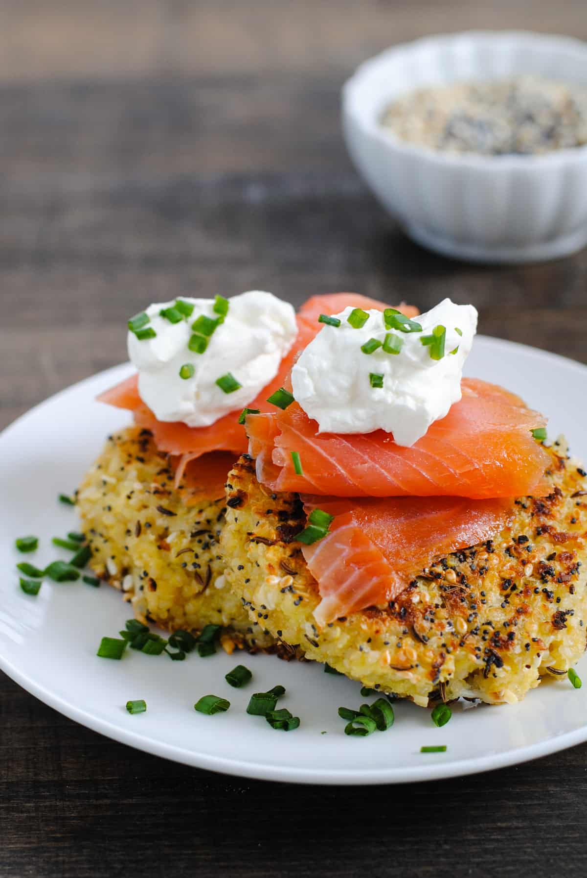 Make your own Everything Bagel Seasoning for less than half the price of pre-mixed seasoning from the store. Sprinkle on salads, veggies, eggs, cottage cheese . . .  everything! | foxeslovelemons.com