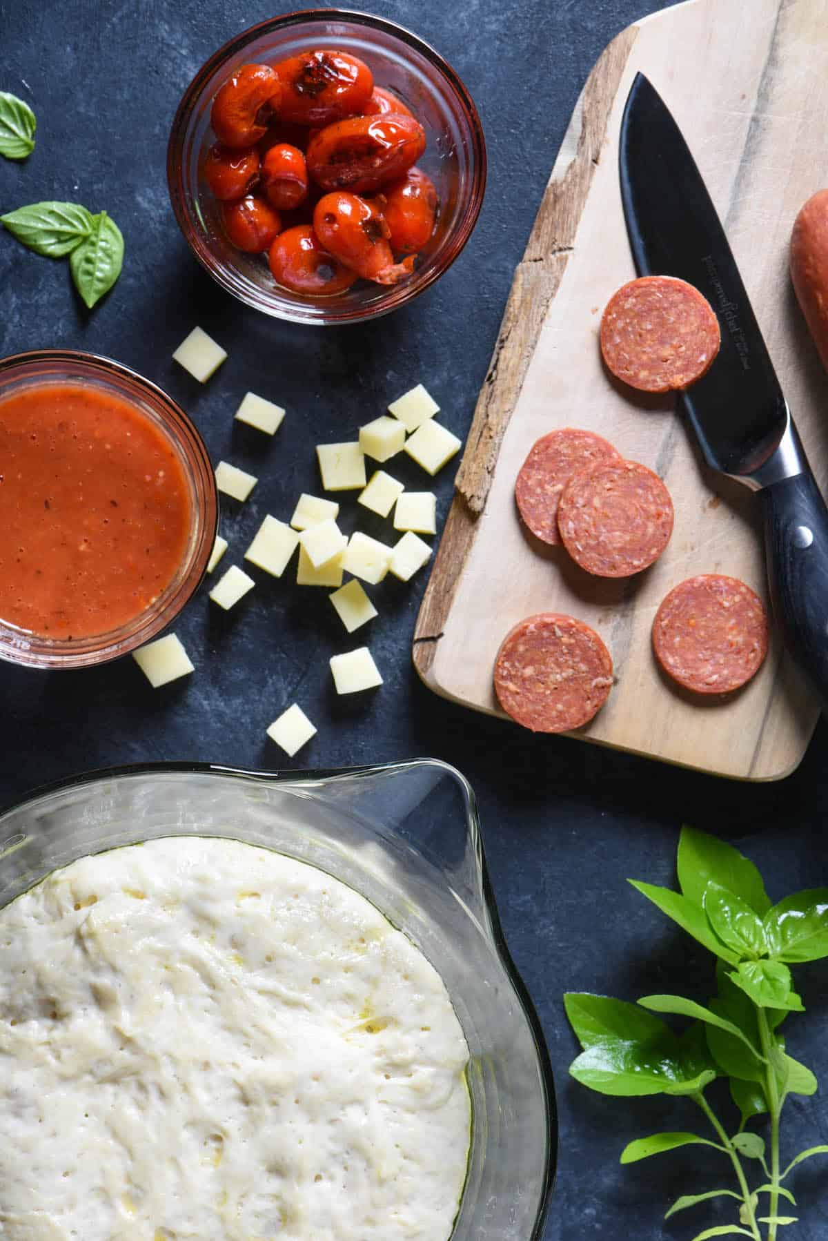 Detroit-Style Pepperoni and Pickled Pepper Pan Pizza