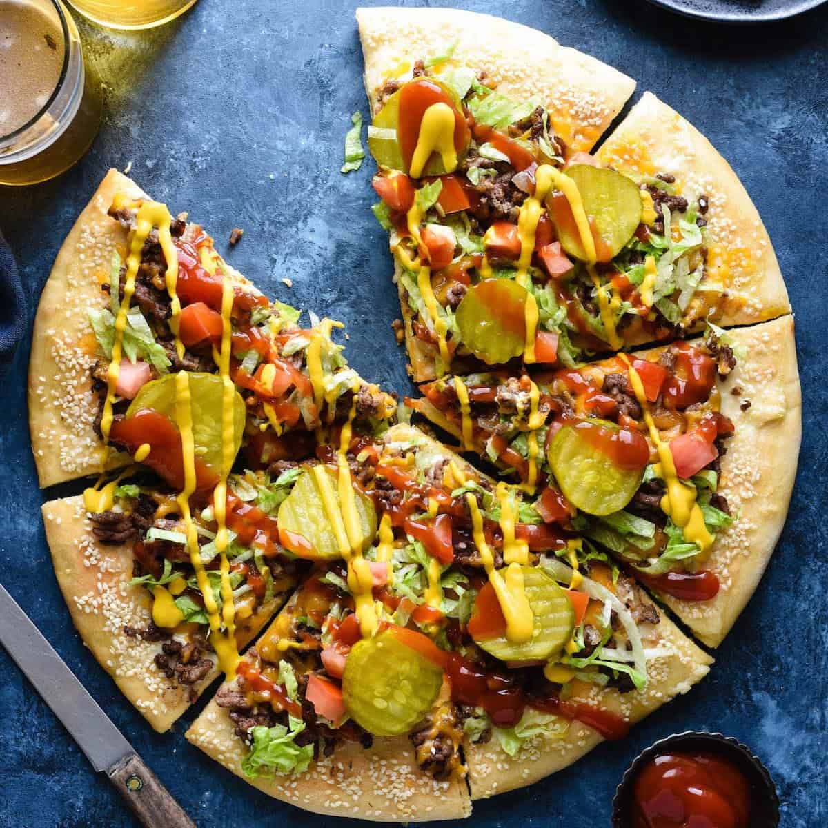 Cheeseburger Pizza Recipe Foxes Love Lemons