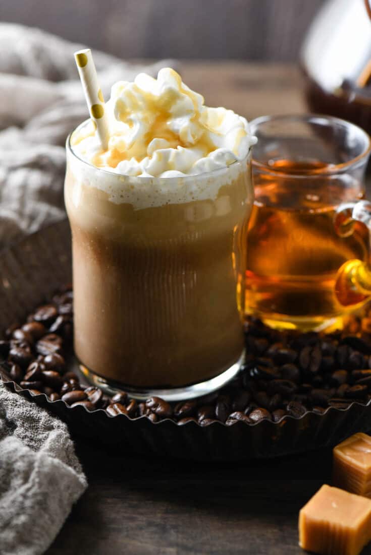 Caramel Iced Coffee Recipe- 3 Ingredients! - One Sweet Appetite