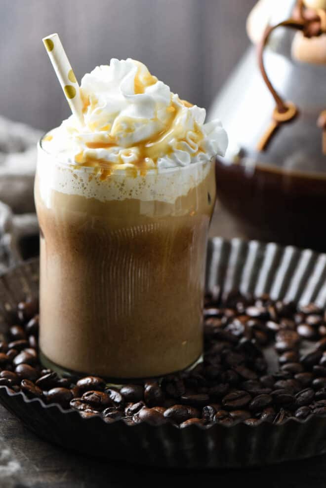 Easy Caramel Iced Coffee - Bright-Eyed Baker