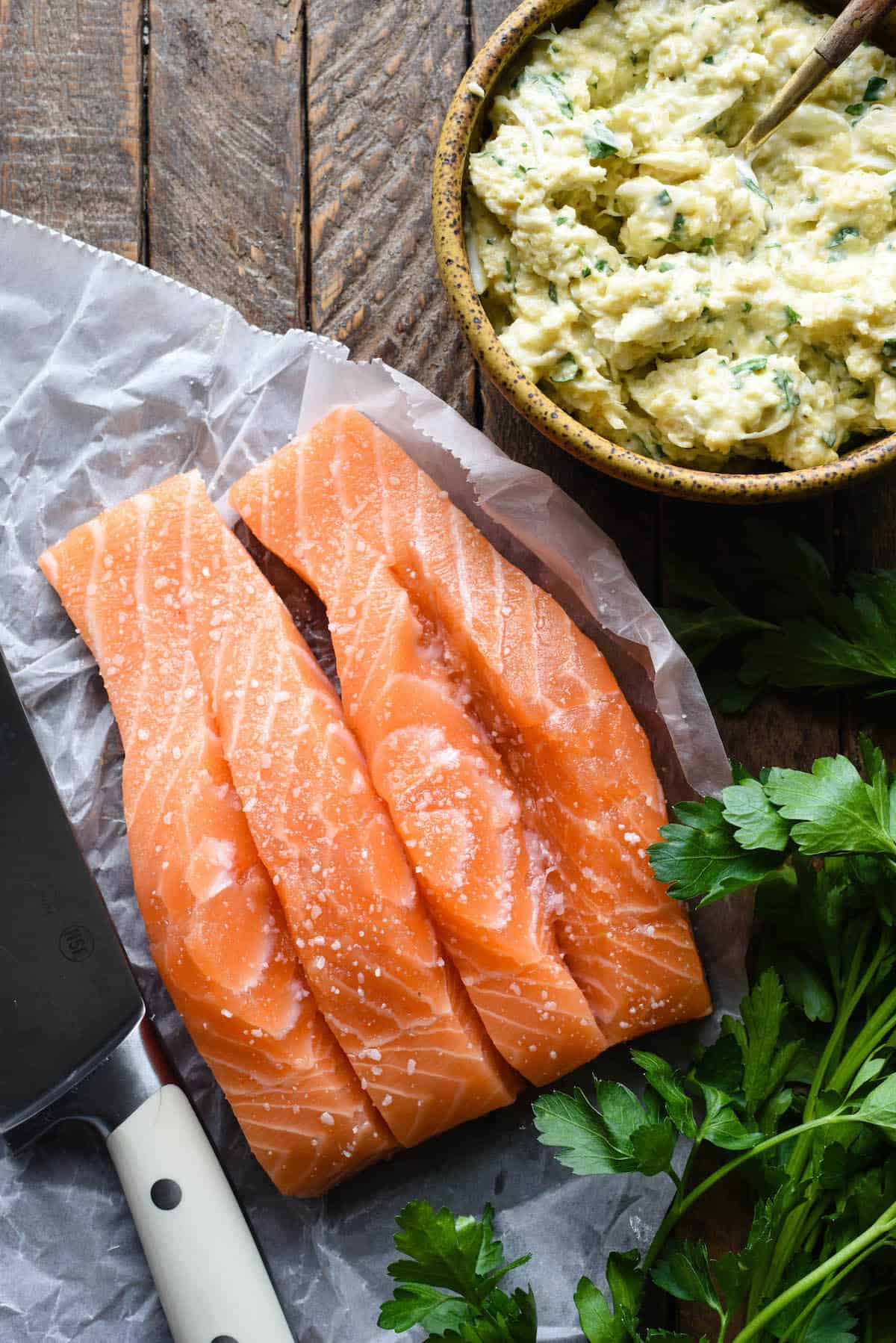 Stuffed Salmon - Foxes Love Lemons