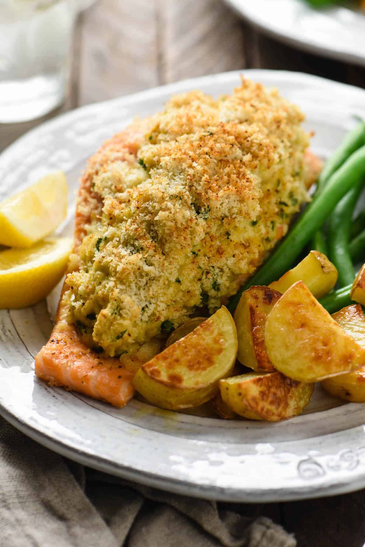 Stuffed Salmon - Foxes Love Lemons