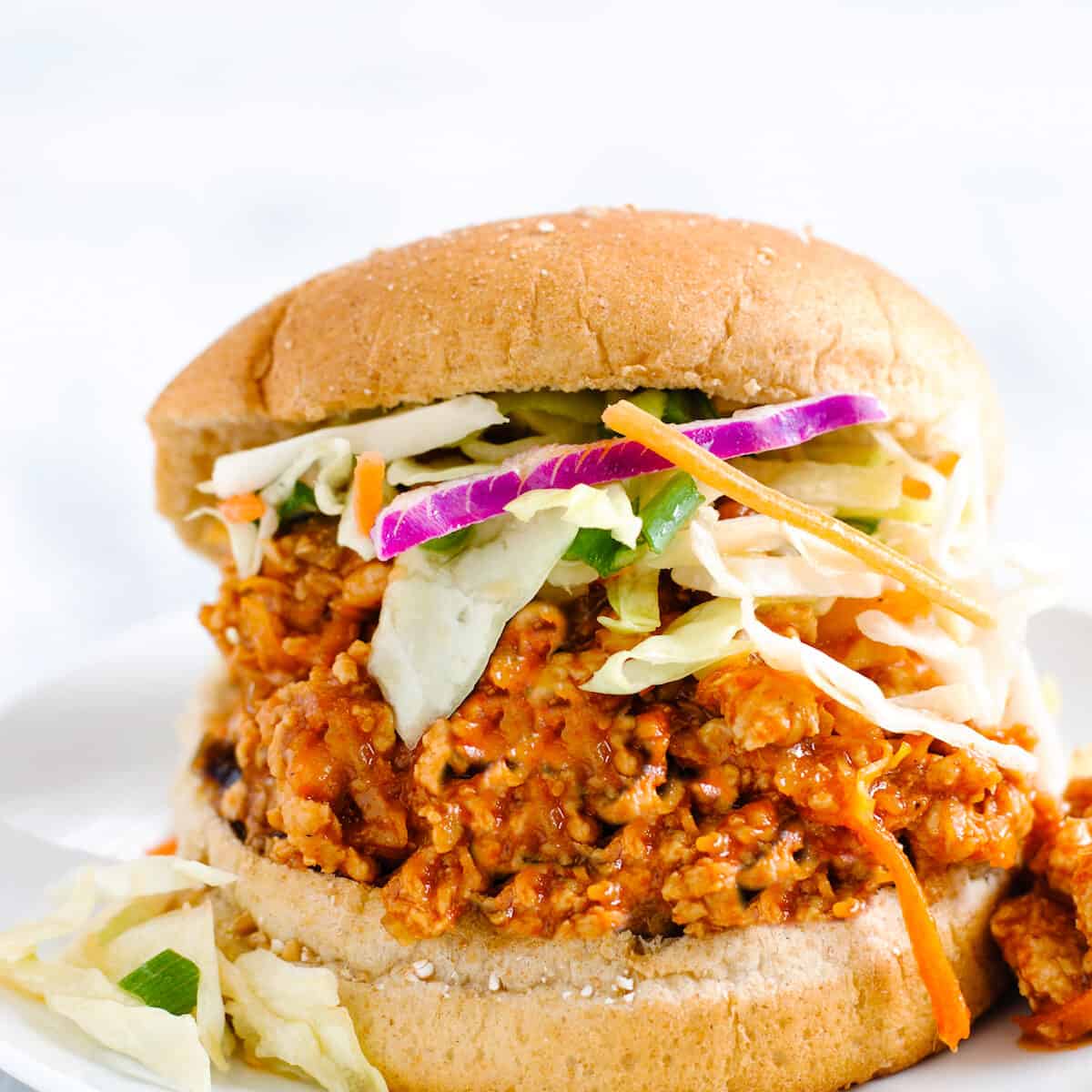 Asian Ground Chicken Sloppy Joes Foxes Love Lemons