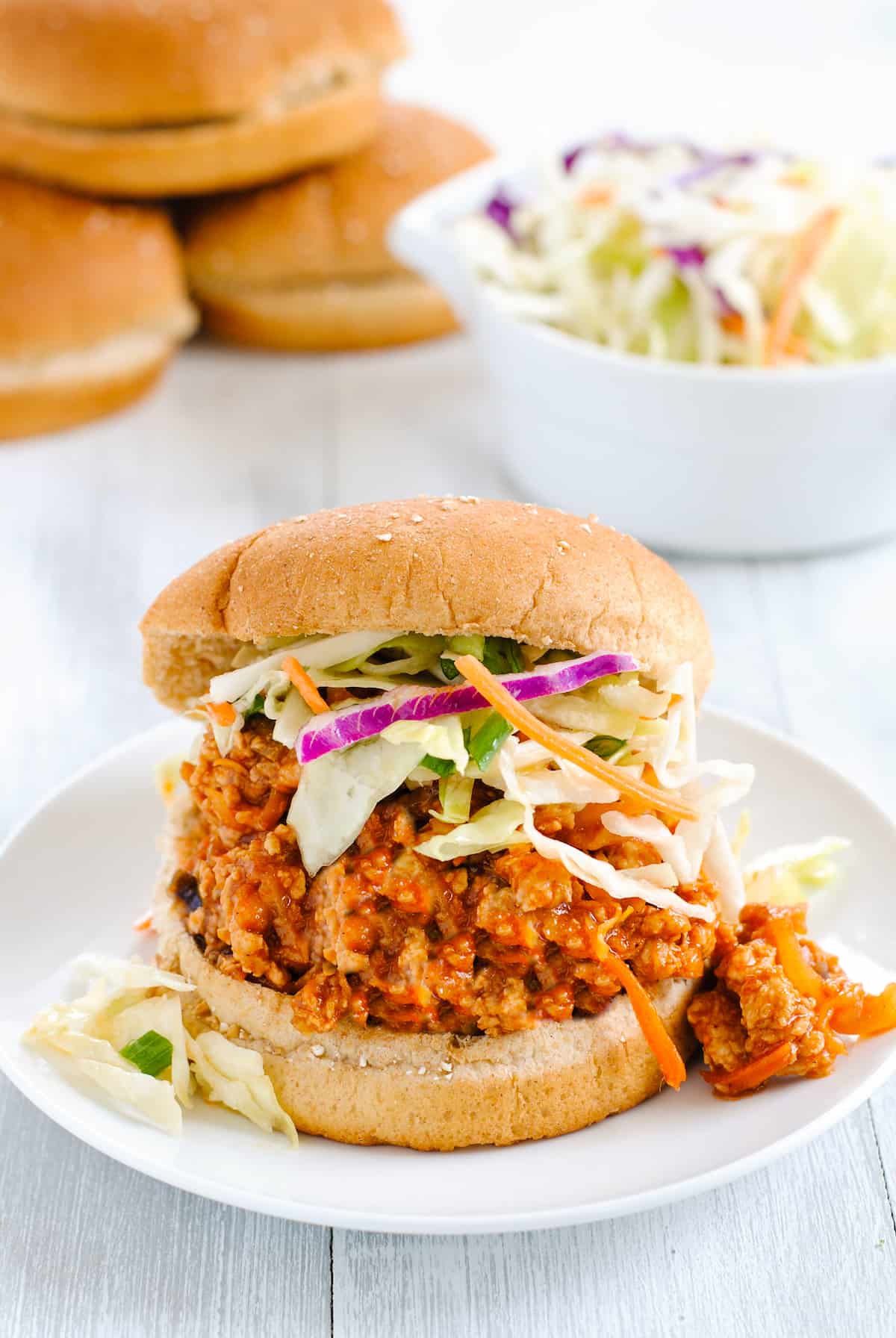 Asian Ground Chicken Sloppy Joes Foxes Love Lemons