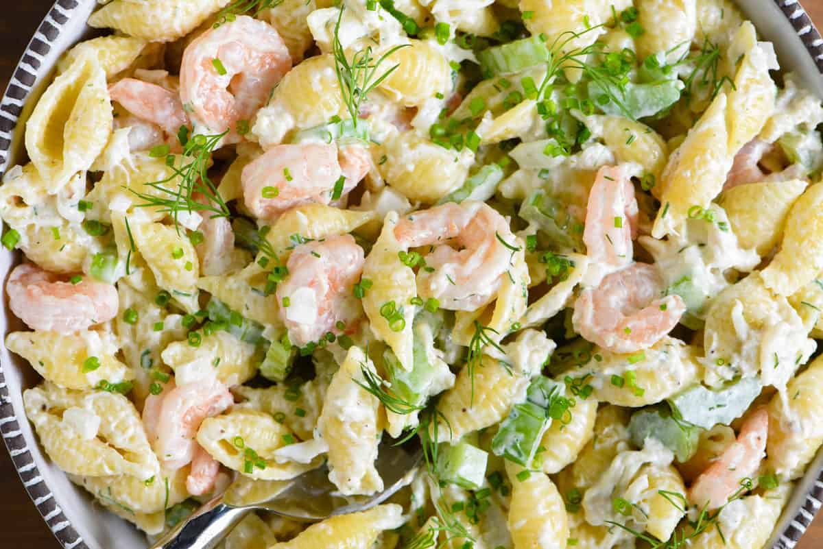 Seafood Pasta Salad (with Crab and Shrimp)