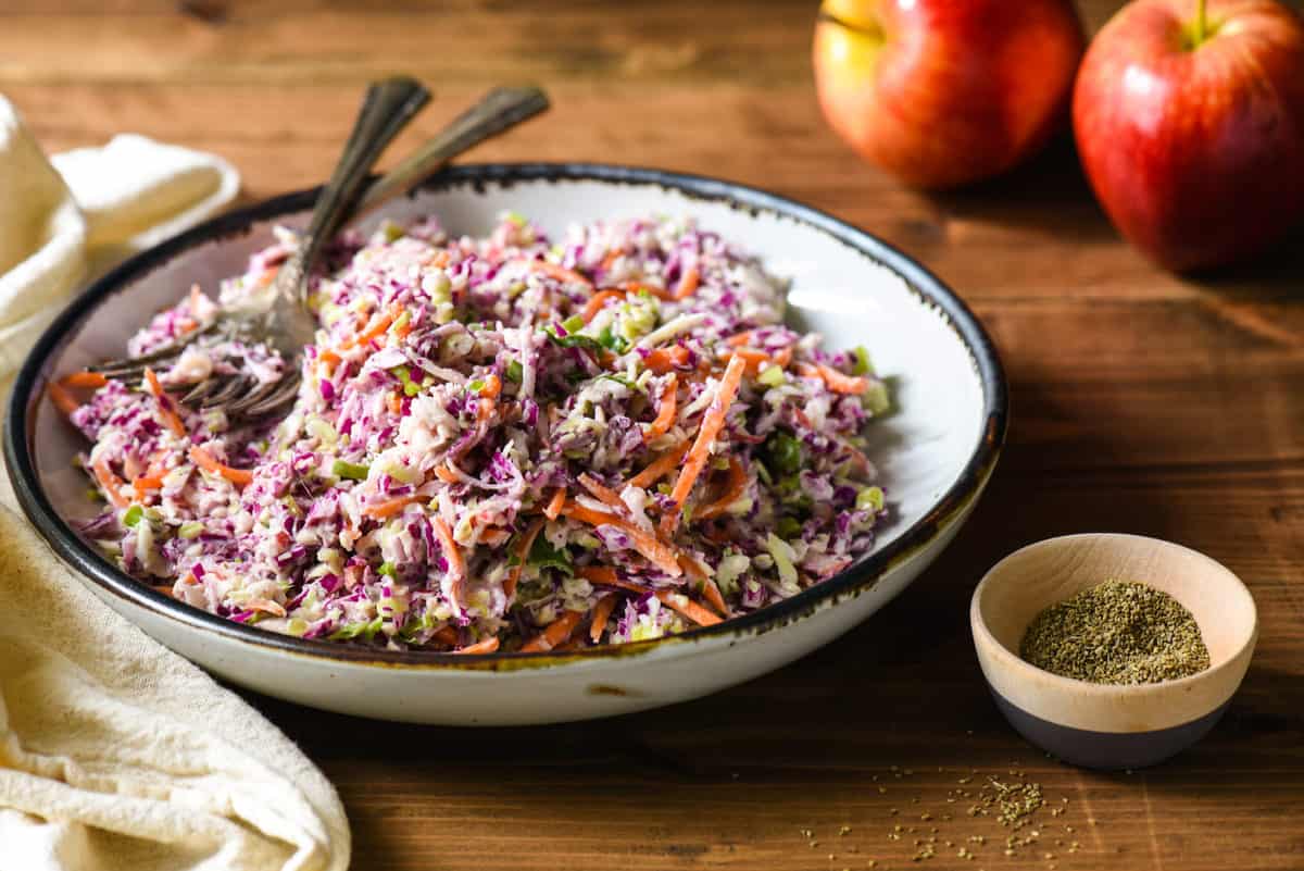 Coleslaw with Apple Cider Vinegar Foxes Love Lemons