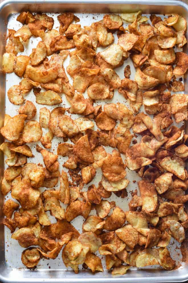 Homemade Spicy Potato Chips Recipe ~ Crunch Time Kitchen