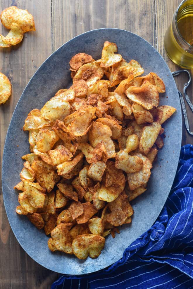 Homemade Barbecue Potato Chips - Just a Taste