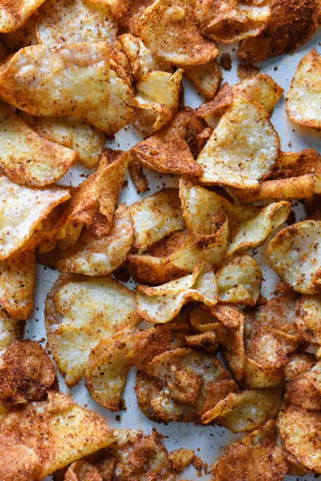 Spicy Potato Chips (Super Easy!) - Foxes Love Lemons