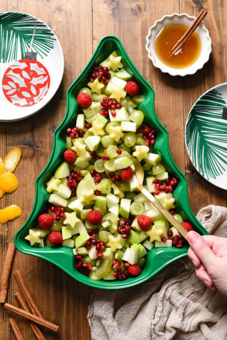 Festive Red Fruit Bowl