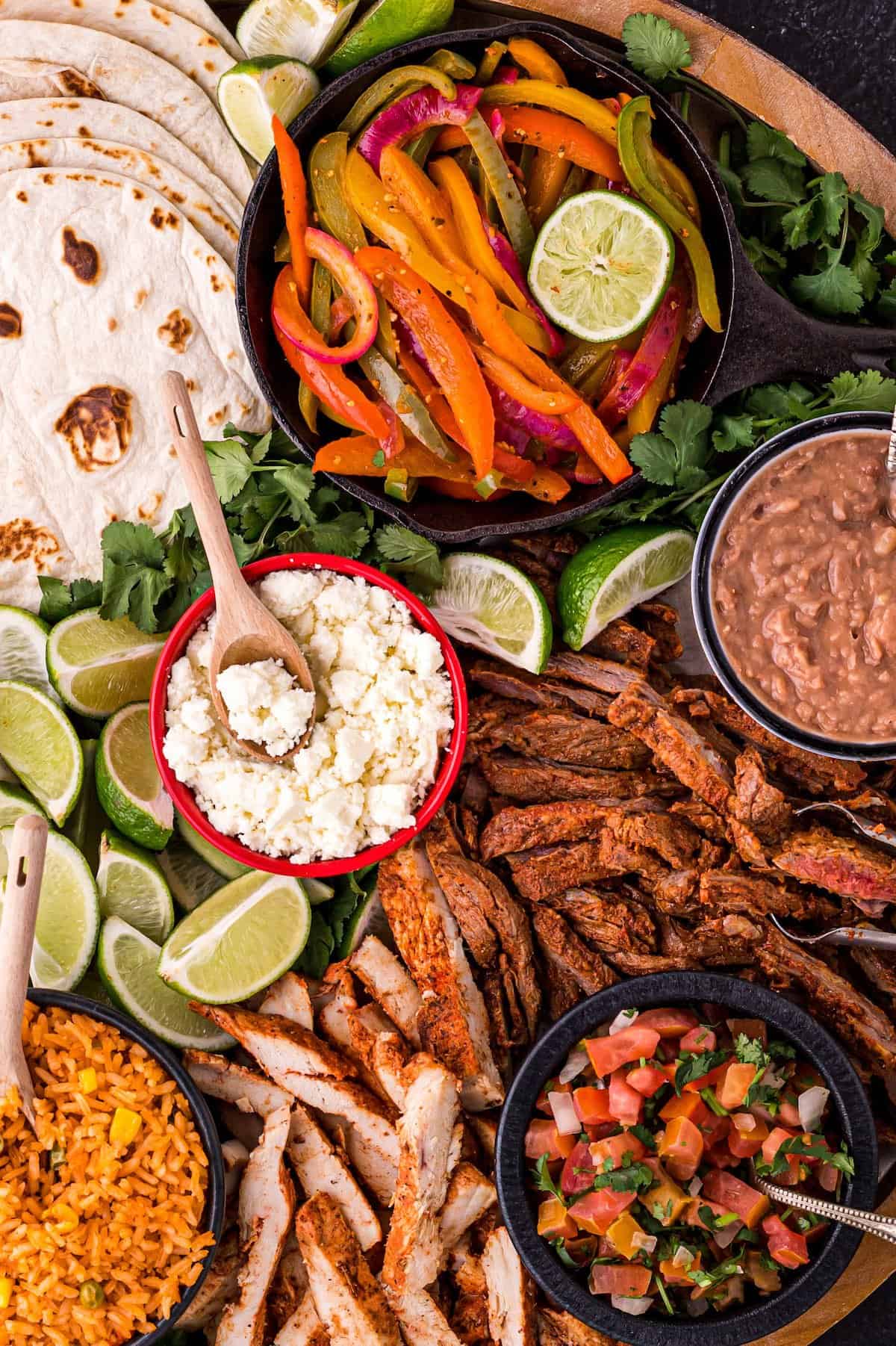 The Best Fajita Bar Ideas and Toppings Foxes Love Lemons
