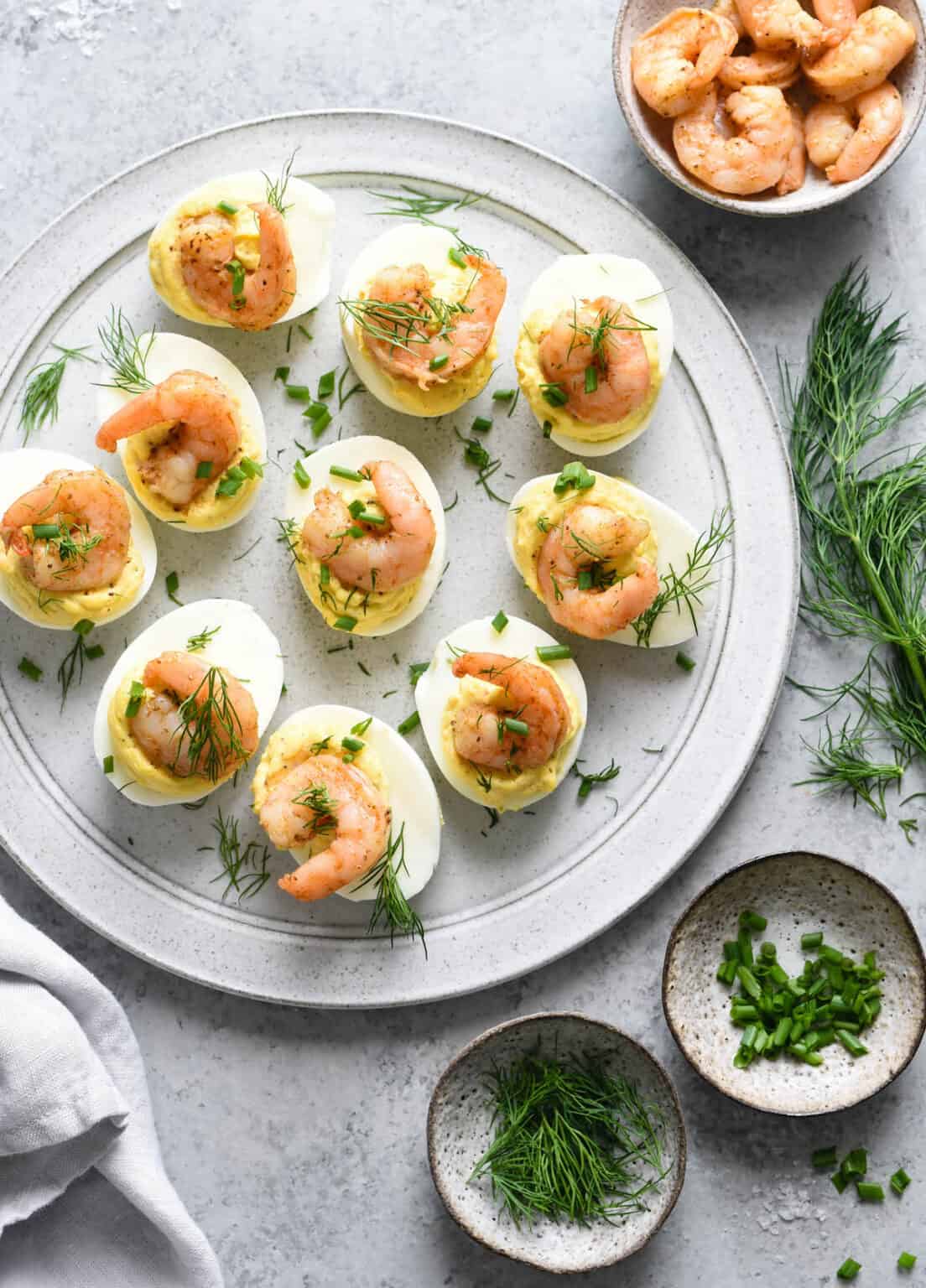 Shrimp Deviled Eggs Foxes Love Lemons