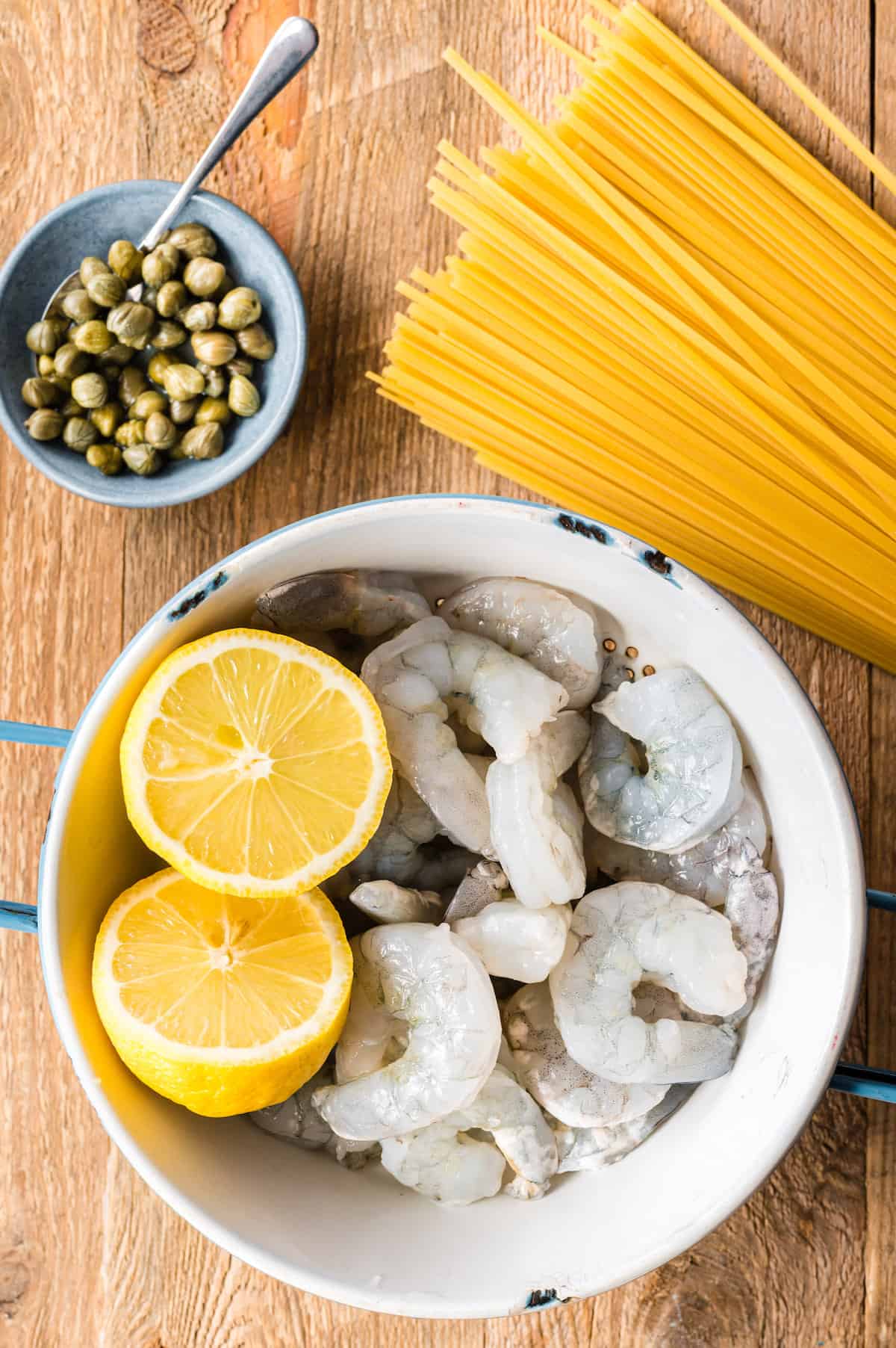 Lemon Caper Pasta with Shrimp Foxes Love Lemons