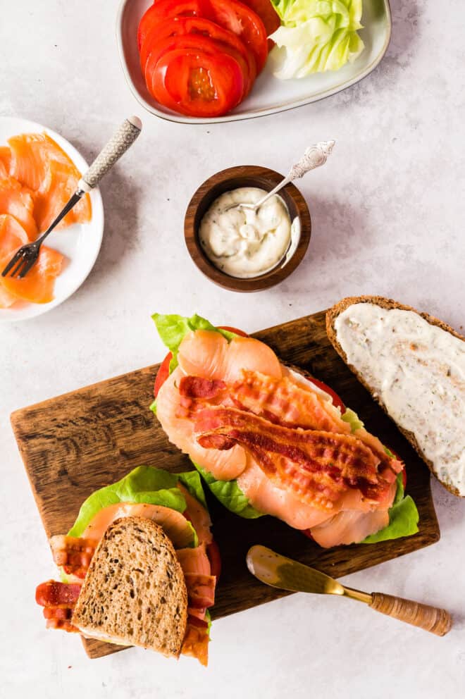 Salmon BLT Recipe Foxes Love Lemons