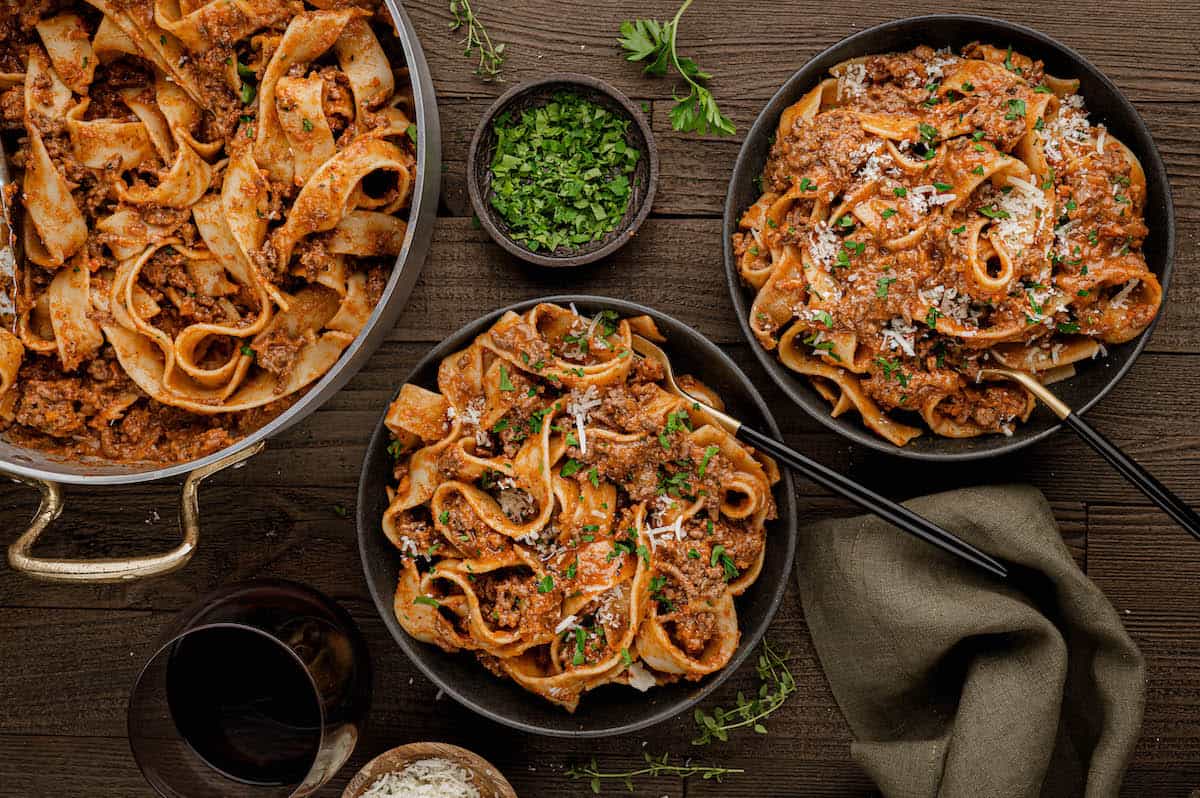 Lamb Bolognese (The Best Lamb Pasta!) Foxes Love Lemons