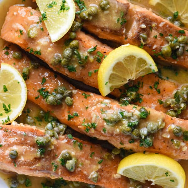 Salmon Piccata - Foxes Love Lemons