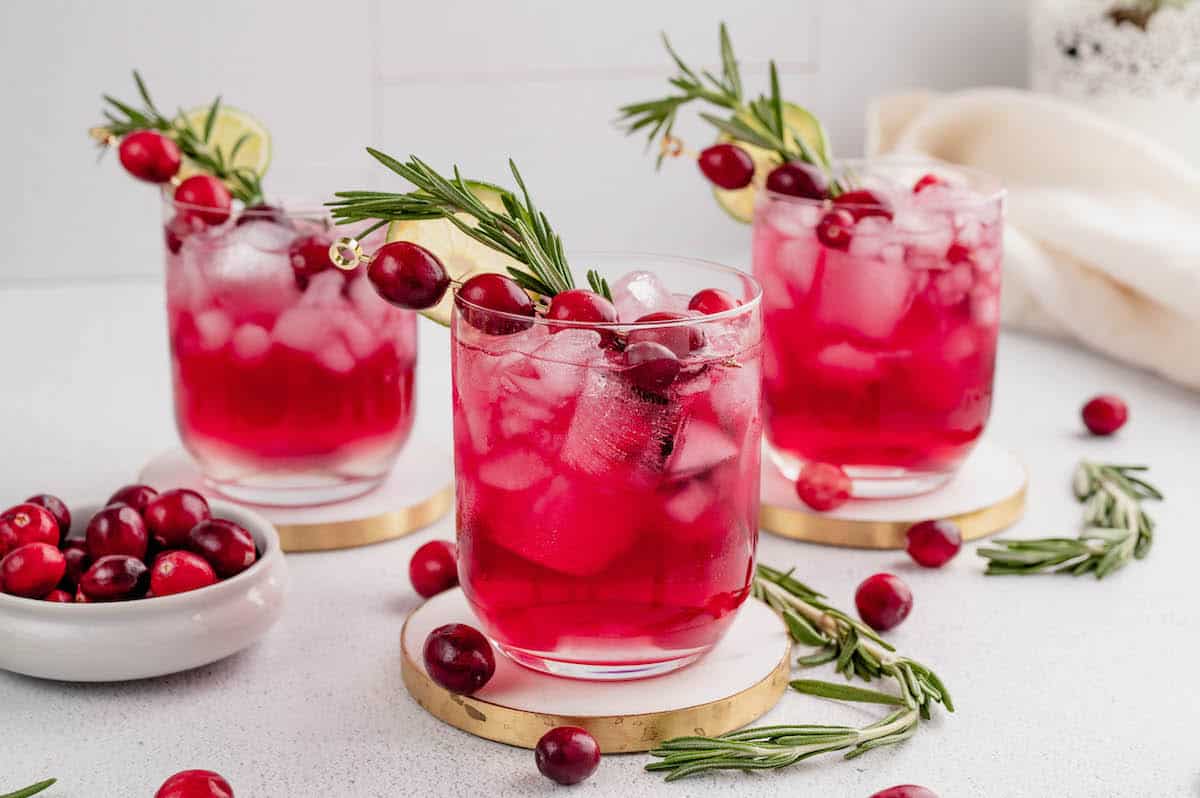 Holiday Cranberry Cocktail Foxes Love Lemons