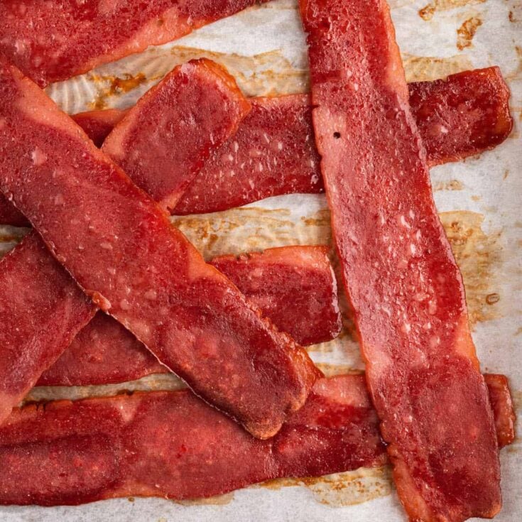 How to Cook Frozen Bacon - Pork or Turkey Bacon in the Oven