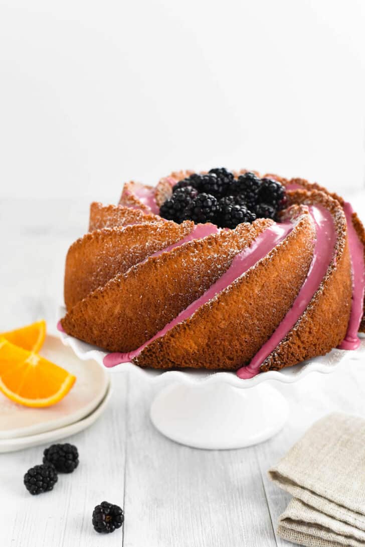 Glazed Orange Bundt Cake (baking with decorative bundt pans)