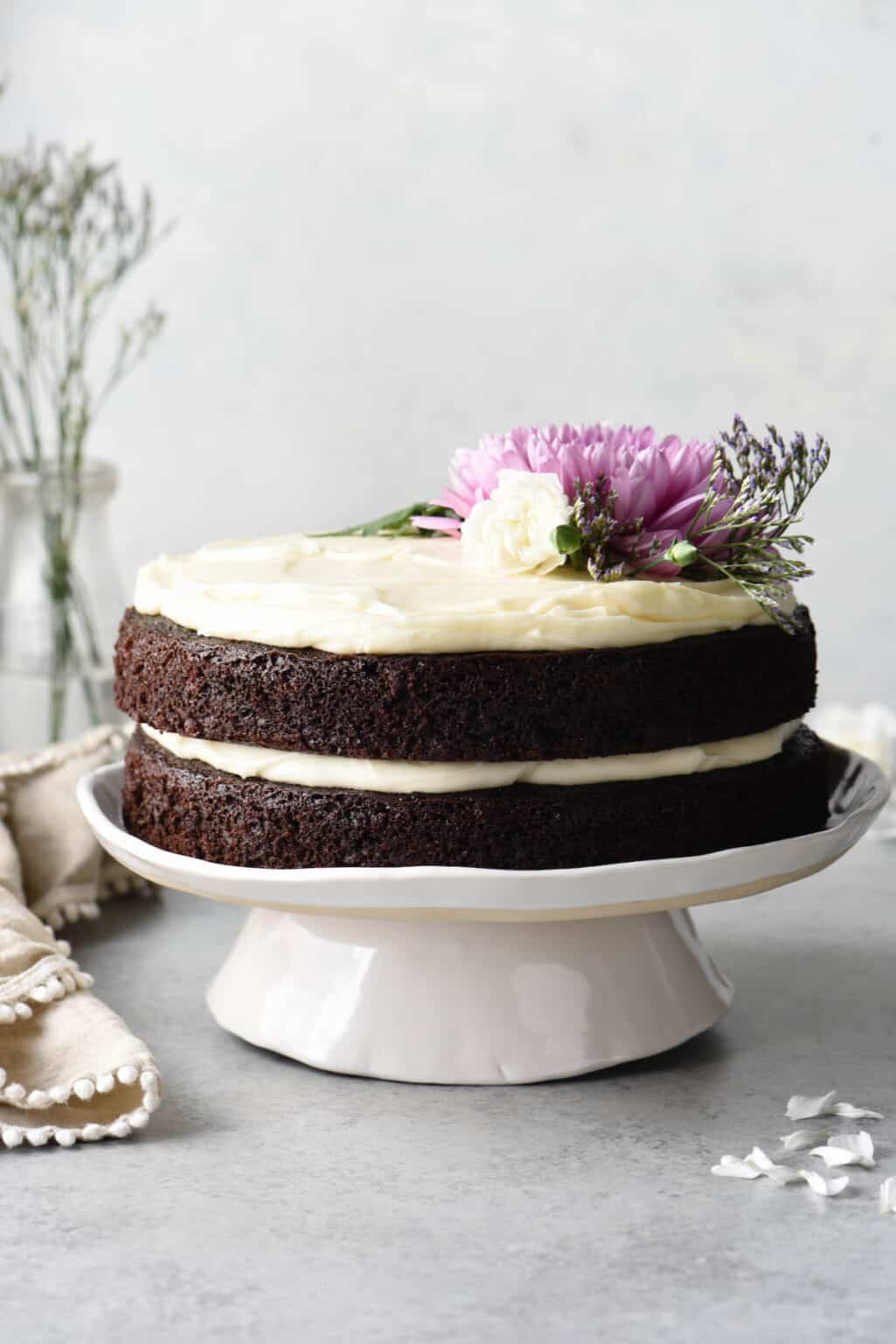 Chocolate Cake with Cream Cheese Frosting - Foxes Love Lemons