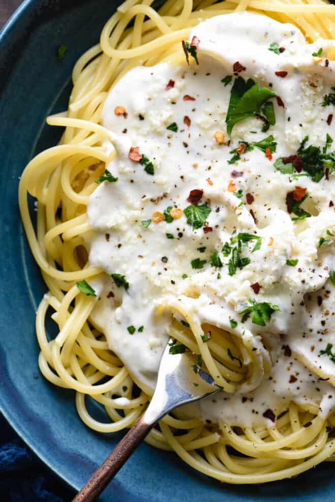 Garlicky Yogurt Pasta Sauce Foxes Love Lemons