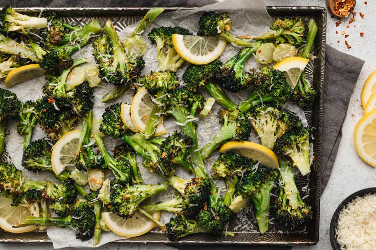 Best Broccoli Roasted Broccoli with Parmesan - Foxes Love Lemons