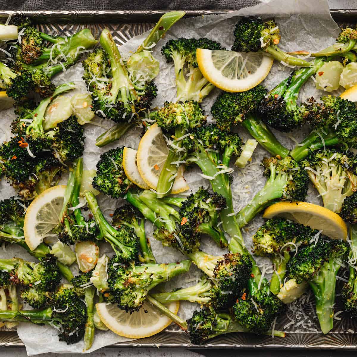 Roasted Broccoli with Parmesan Foxes Love Lemons
