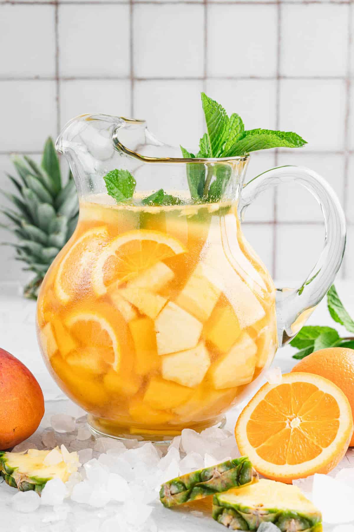 Pineapple Sangria with Mango Foxes Love Lemons