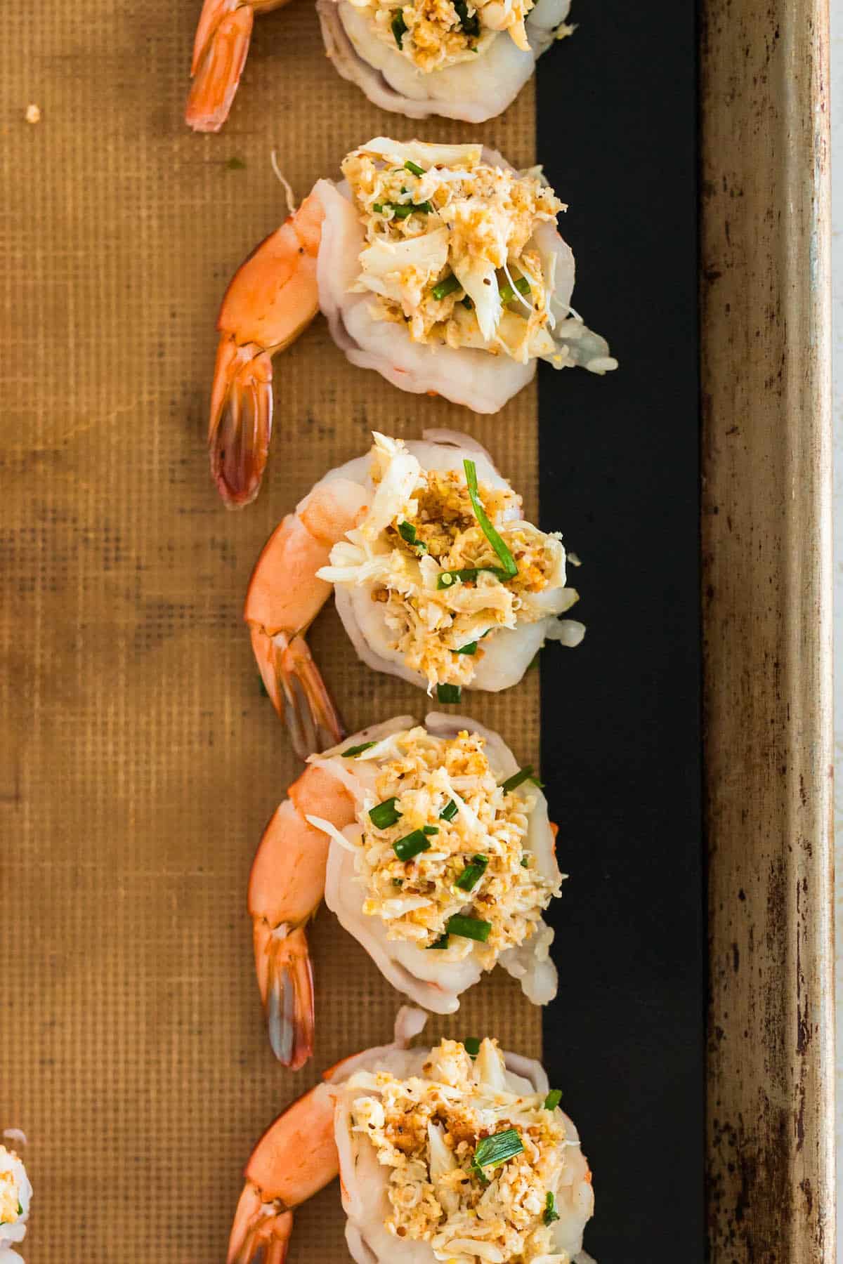 Baked Stuffed Shrimp with Crab - Foxes Love Lemons