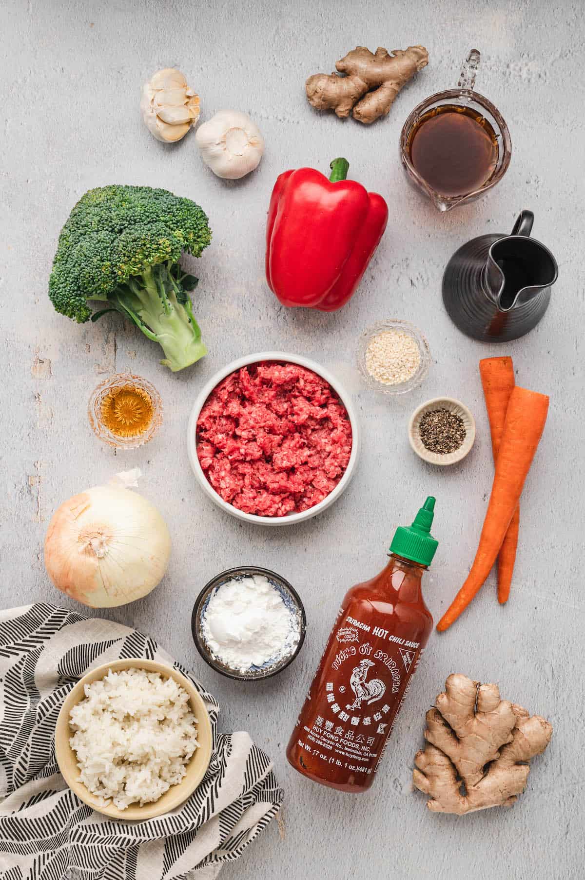 Ground Beef Stir Fry with Rice - Foxes Love Lemons