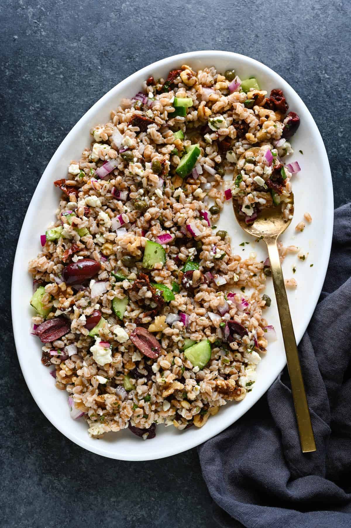 Best Farro Salad with Feta Foxes Love Lemons
