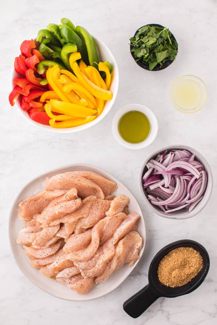 Marinated Sheet Pan Chicken Fajitas