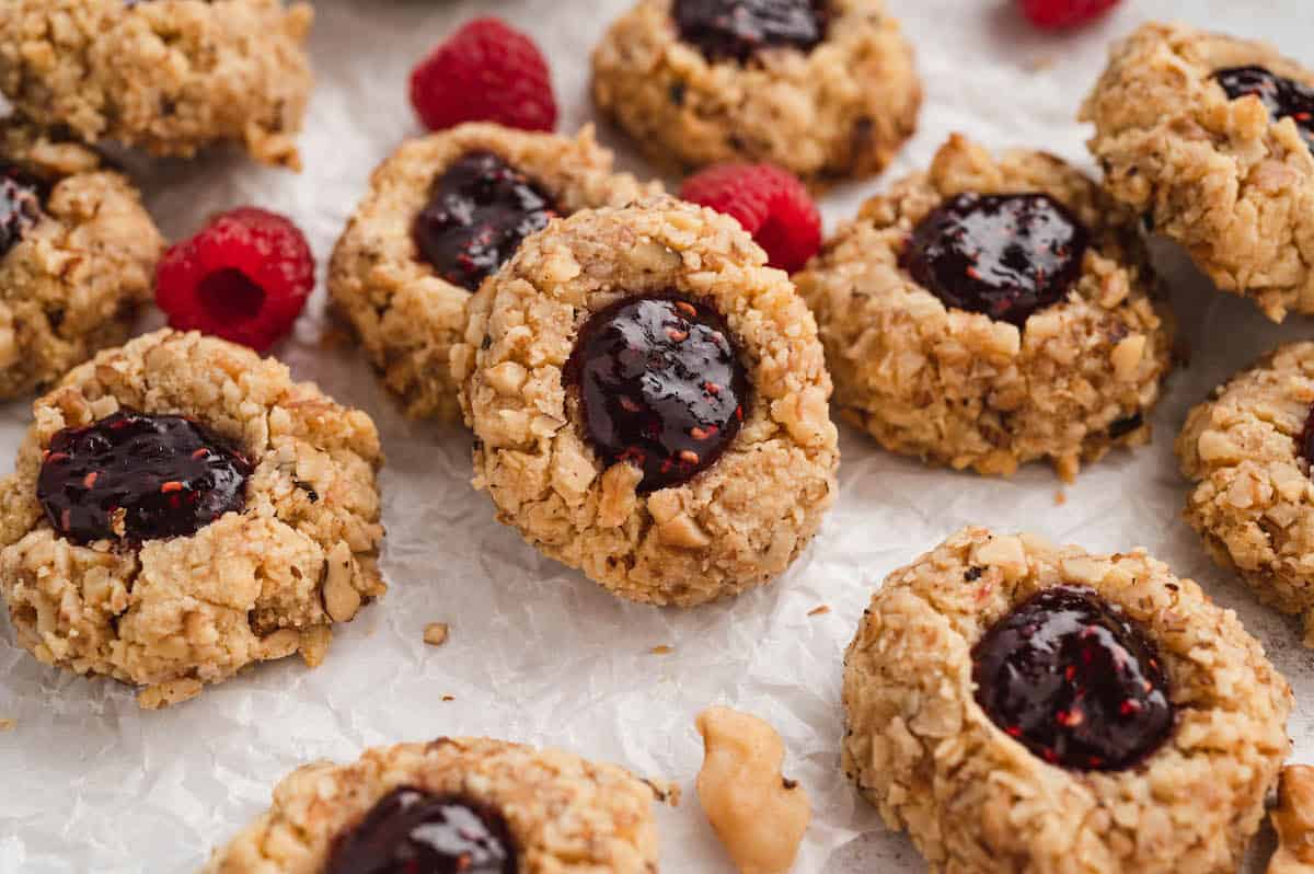 Thumbprint Cookies With Jam - Foxes Love Lemons